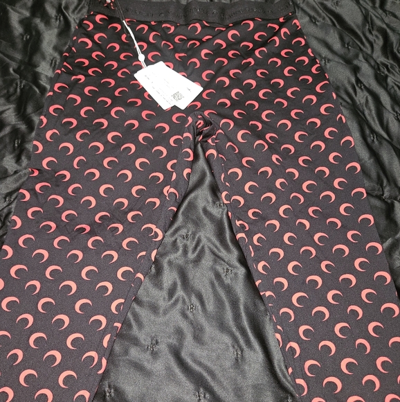 Marine Serre Red and Black Geometric Leggings - Picture 2 of 3